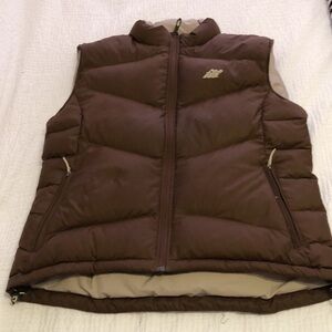 Eastern Mountain Sports brown goose down vest. Size L